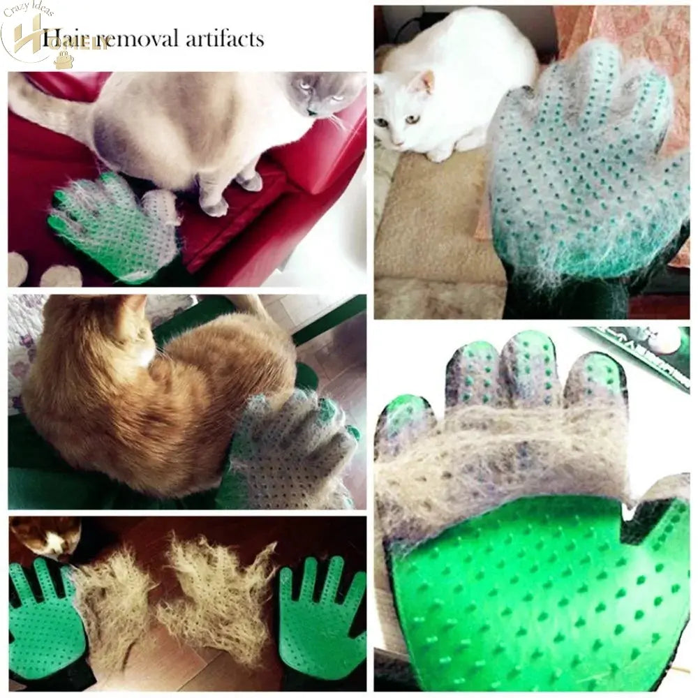 Pet Grooming Glove – Deshedding Brush Mitt