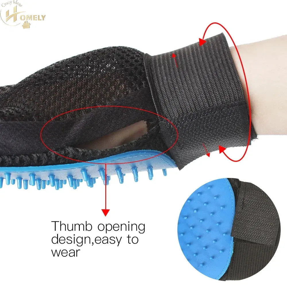 Pet Grooming Glove – Deshedding Brush Mitt – view 3