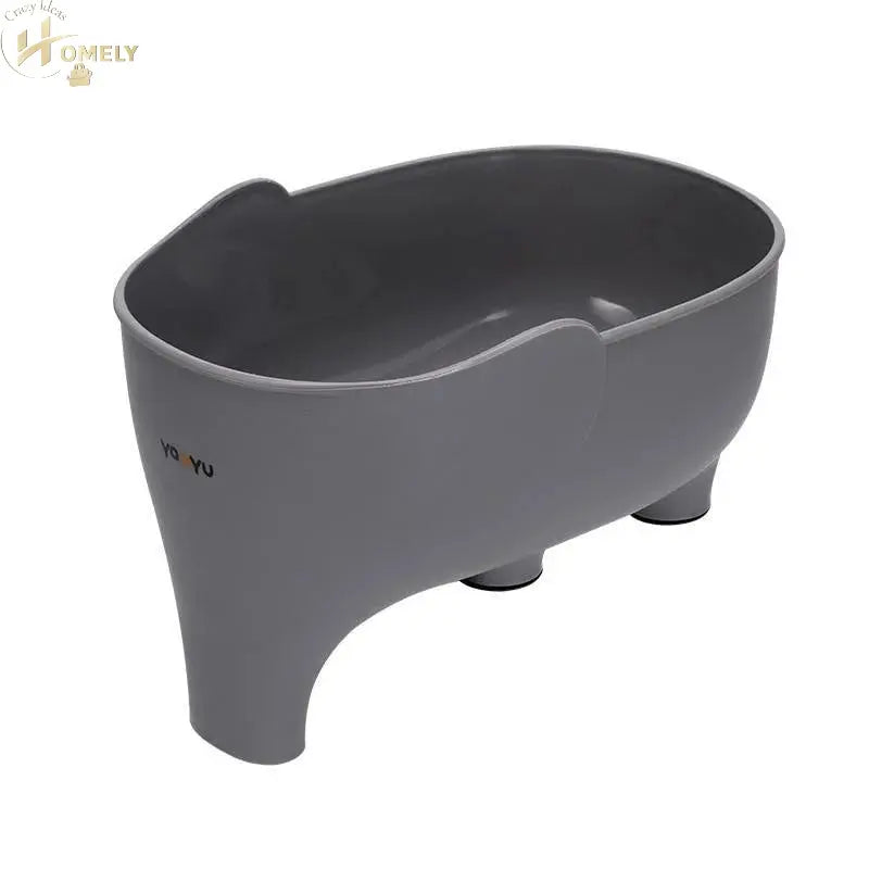 Vegetables Drain Basket – Multi-Functional kitchen strainer in grey, perfect for rinsing and draining vegetables.