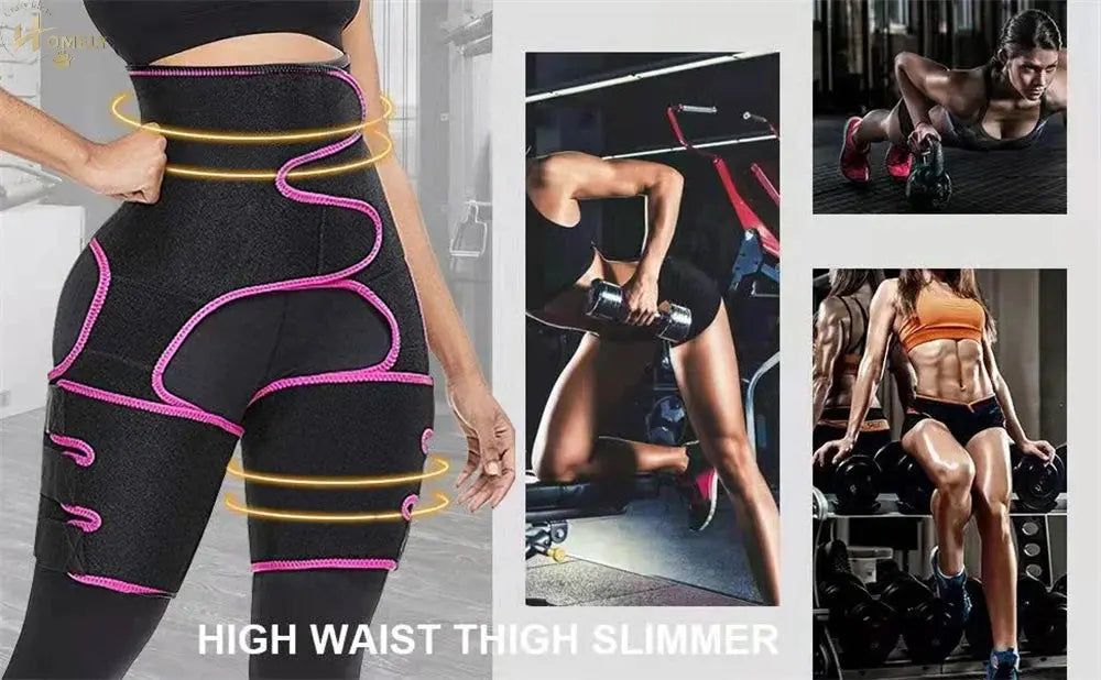 3-in-1 Neoprene Waist & Thigh Trimmer Belt – view 3