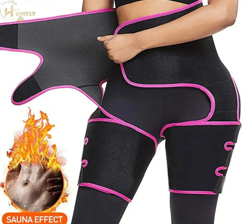 3-in-1 Neoprene Waist & Thigh Trimmer Belt – view 2