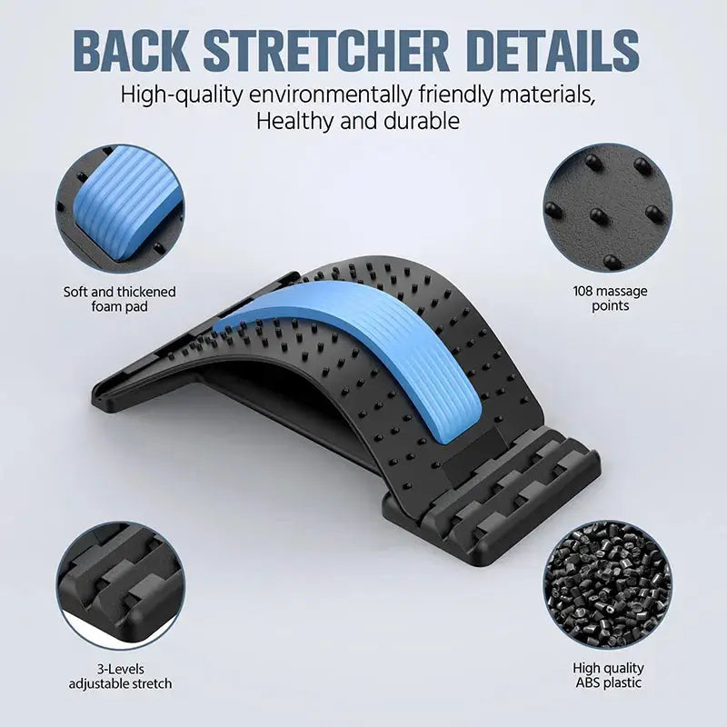 Back Stretcher with Acupressure – Adjustable – view 4