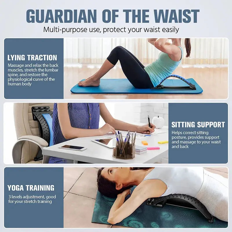 Back Stretcher with Acupressure – Adjustable – view 2