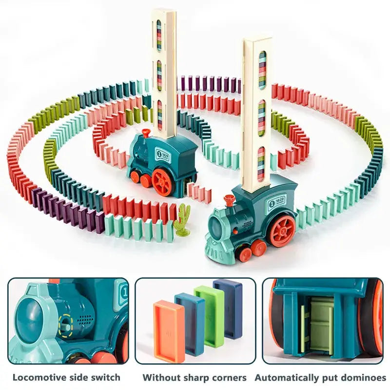 Automatic Domino Train Toy for Kids – view 4