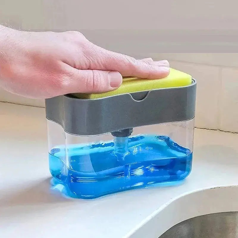 Soap Dispenser & Sponge Holder 2-in-1