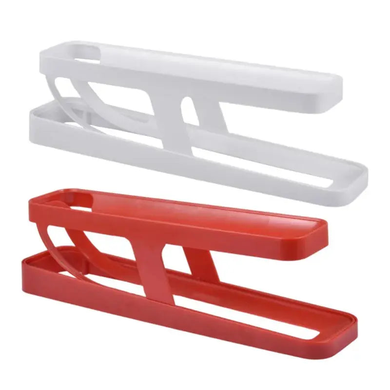 Automatic Scrolling Egg Rack Holder Storage Box Egg Basket Container Organizer Rolldown Refrigerator Egg Dispenser for Kitchen