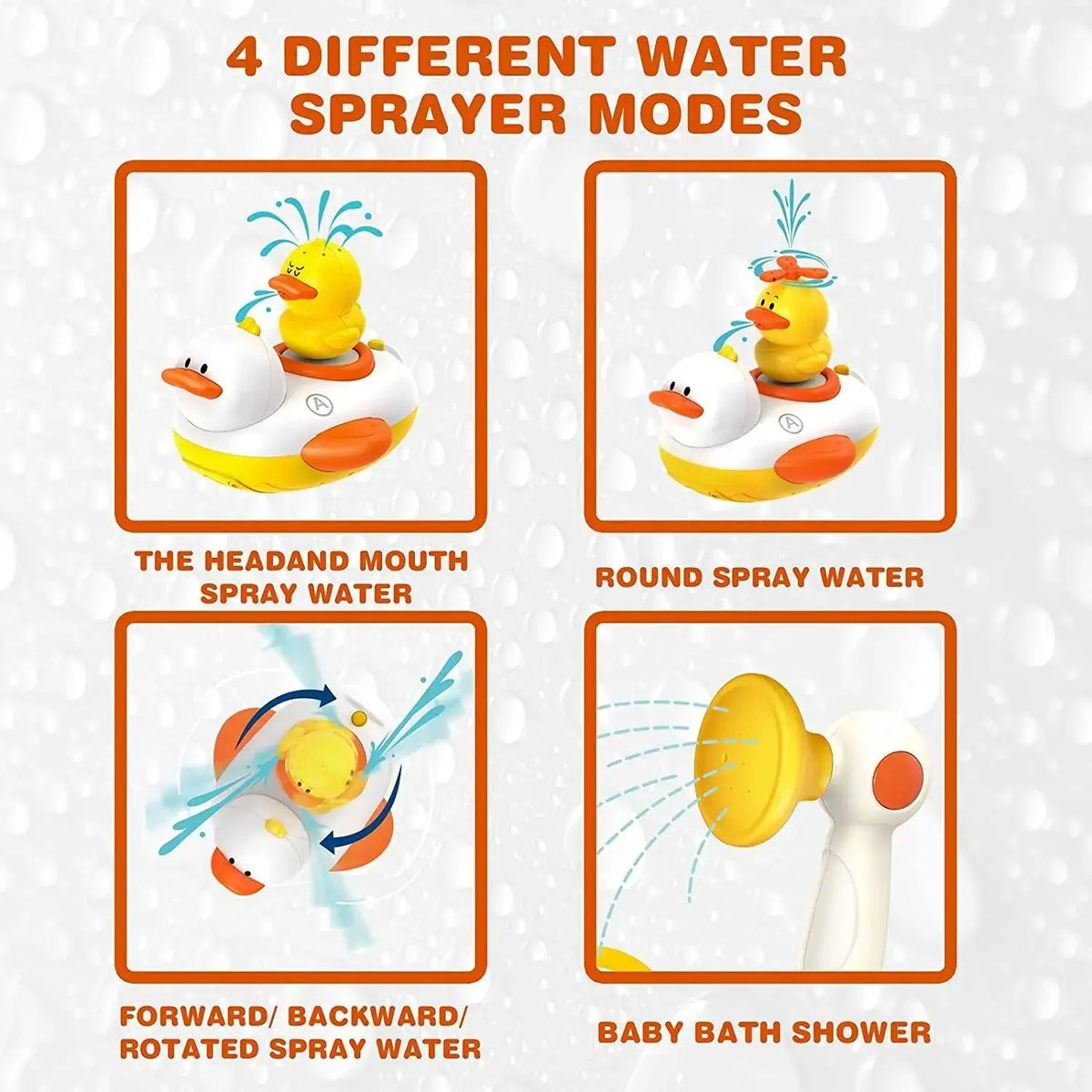 Duck Shower Sprayer Bath Toy – Electric – view 4