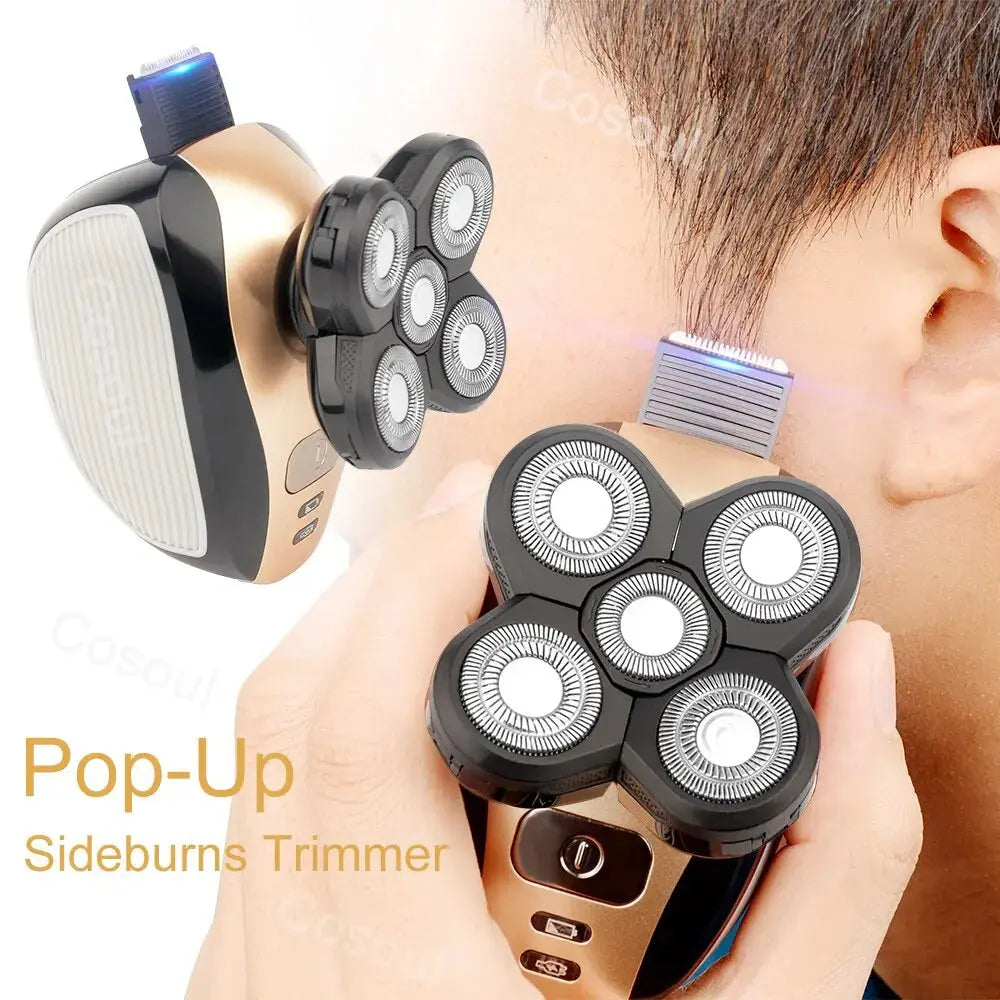 5D Rotary Electric Head Shaver for Men – view 2