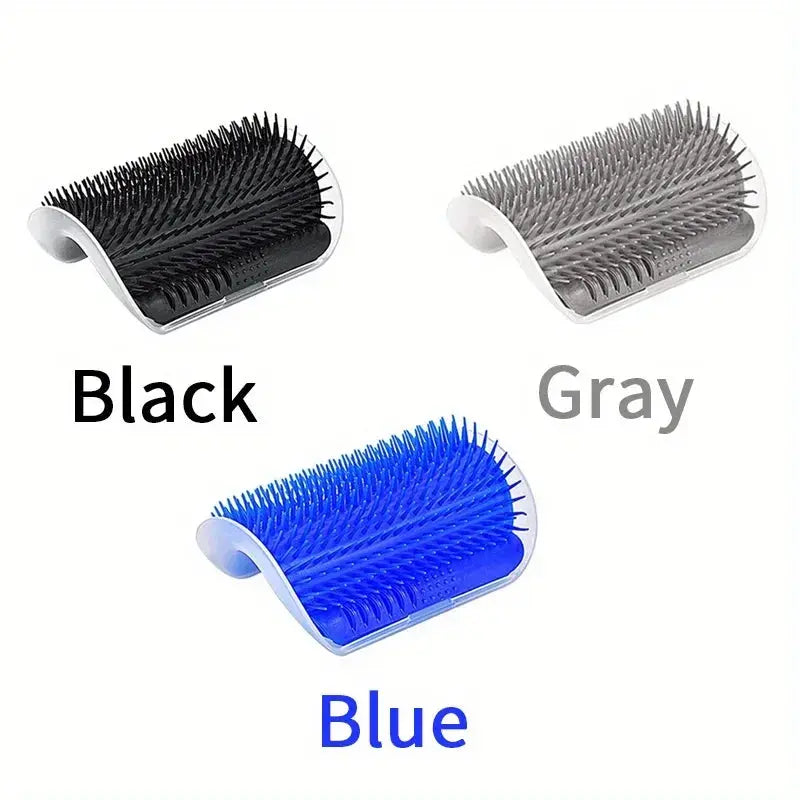 Cat Self The Face Tickling Scratcher Cleaning Hair Product Groomer With Catnip Wall Corner Massage Comb, Soft Brush Rubs
