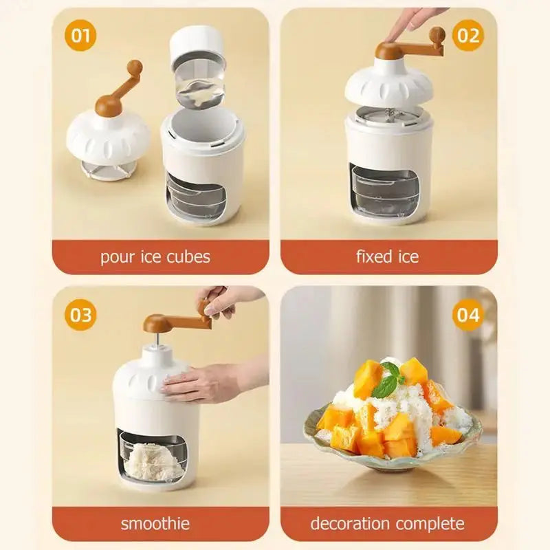 Manual Ice Shaver – Shaved Ice & Snow Cone Maker – view 2