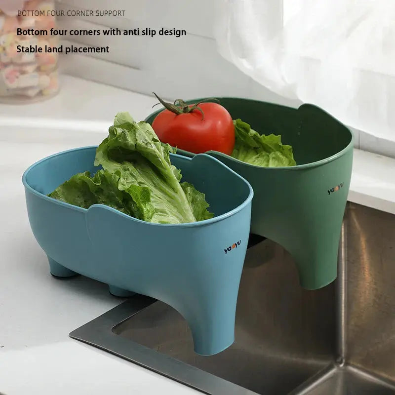 Elephant Drain Basket – Fruit & Veg Colander – view 2