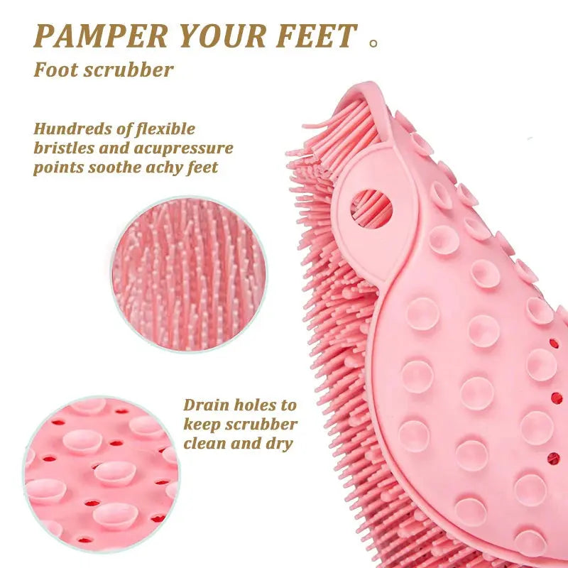 Shower Foot & Back Scrubber – Wall Mounted – view 4