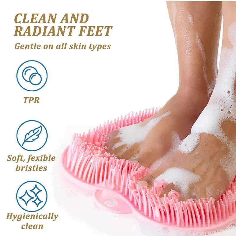 Shower Foot & Back Scrubber – Wall Mounted – view 2