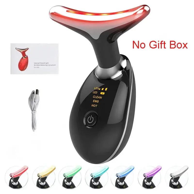Facial & Neck Massager Beauty Device - Black No Box