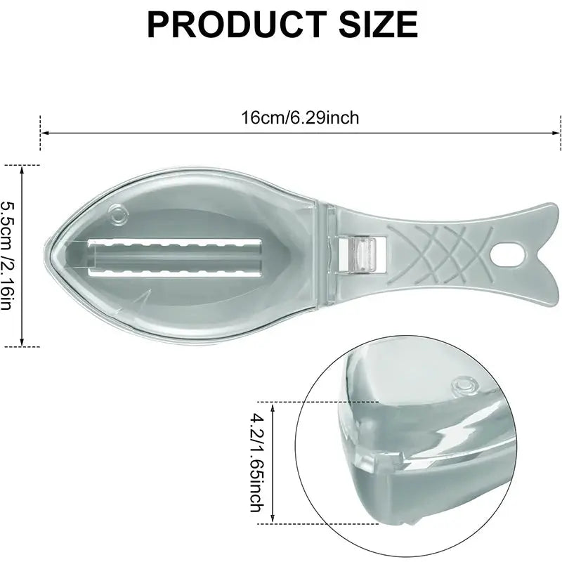 Fish Scaler Fast Fish Scale Remover No Mess Fish Descaler Tool Skin Brush Scraping Cleaning Peeler Scraper JT88