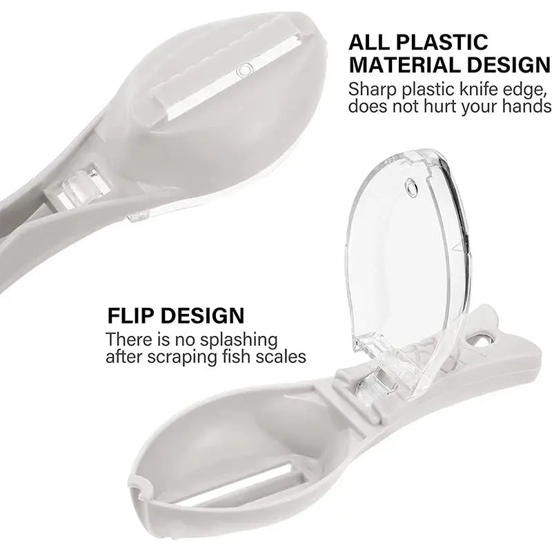 Fish Scaler Fast Fish Scale Remover No Mess Fish Descaler Tool Skin Brush Scraping Cleaning Peeler Scraper JT88