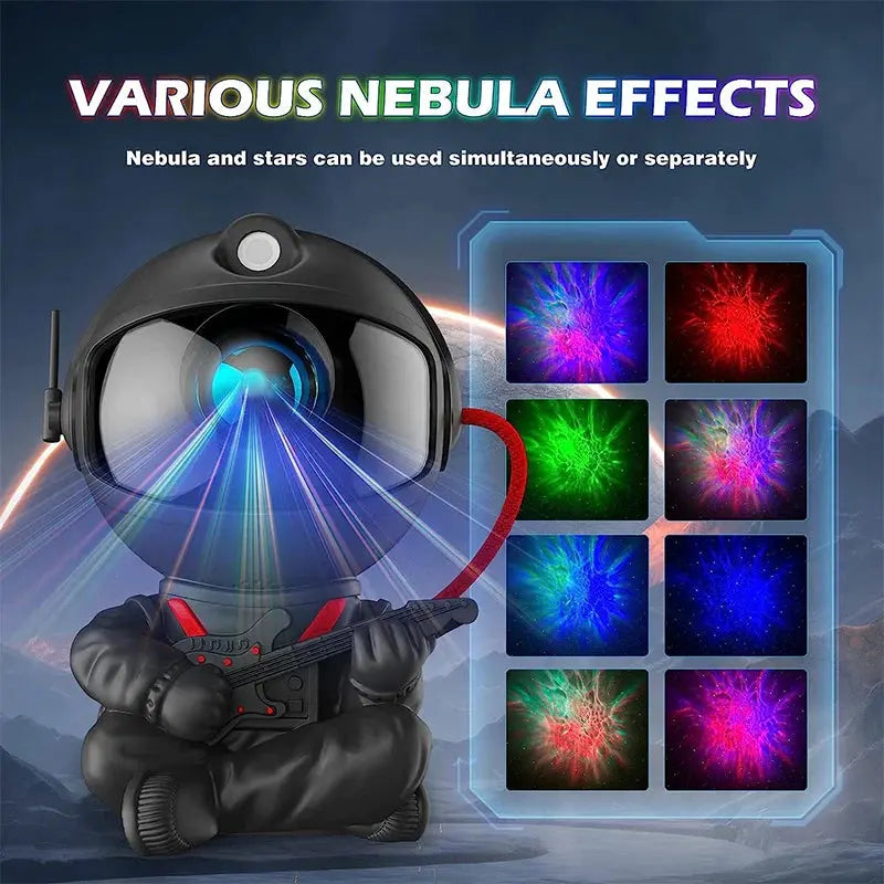 Astronaut Galaxy Star Projector Night Light – view 3