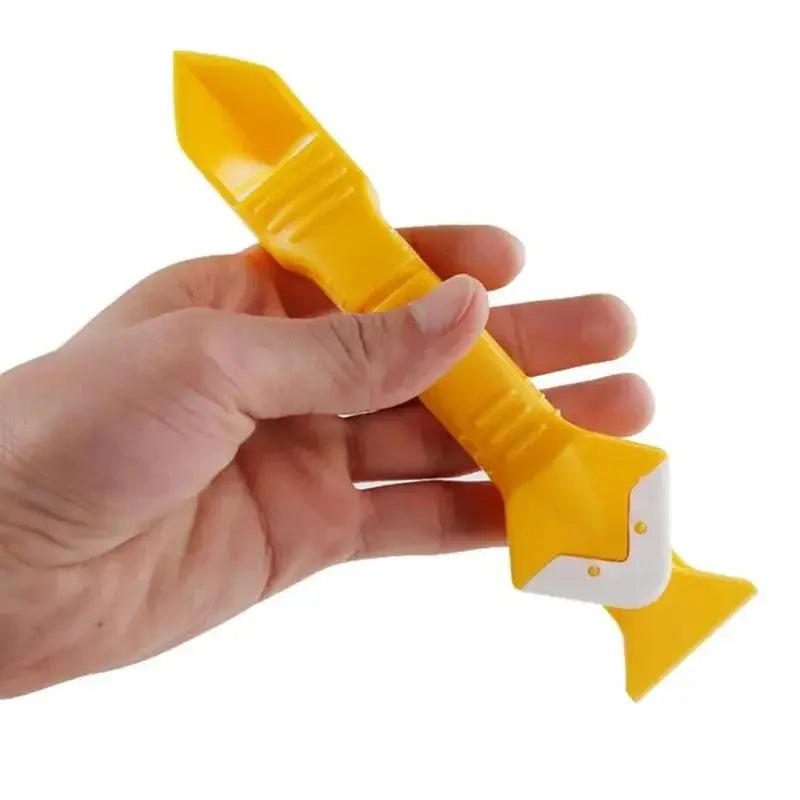 Glue Angle Scraper Silicone Remover Caulk Finisher Sealant Scraper Kitchen Gadgets Shovel 3 in 1 Glass Glue Angle Scraper