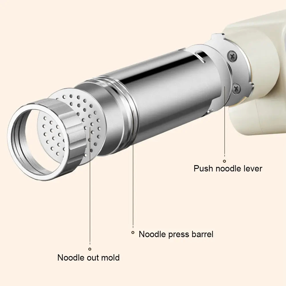 Handheld Electric Pasta Maker with 5 Different Shapes Portable Wireless Noodle Maker Fast Pressing Pasta Machine Kitchen Gadgets
