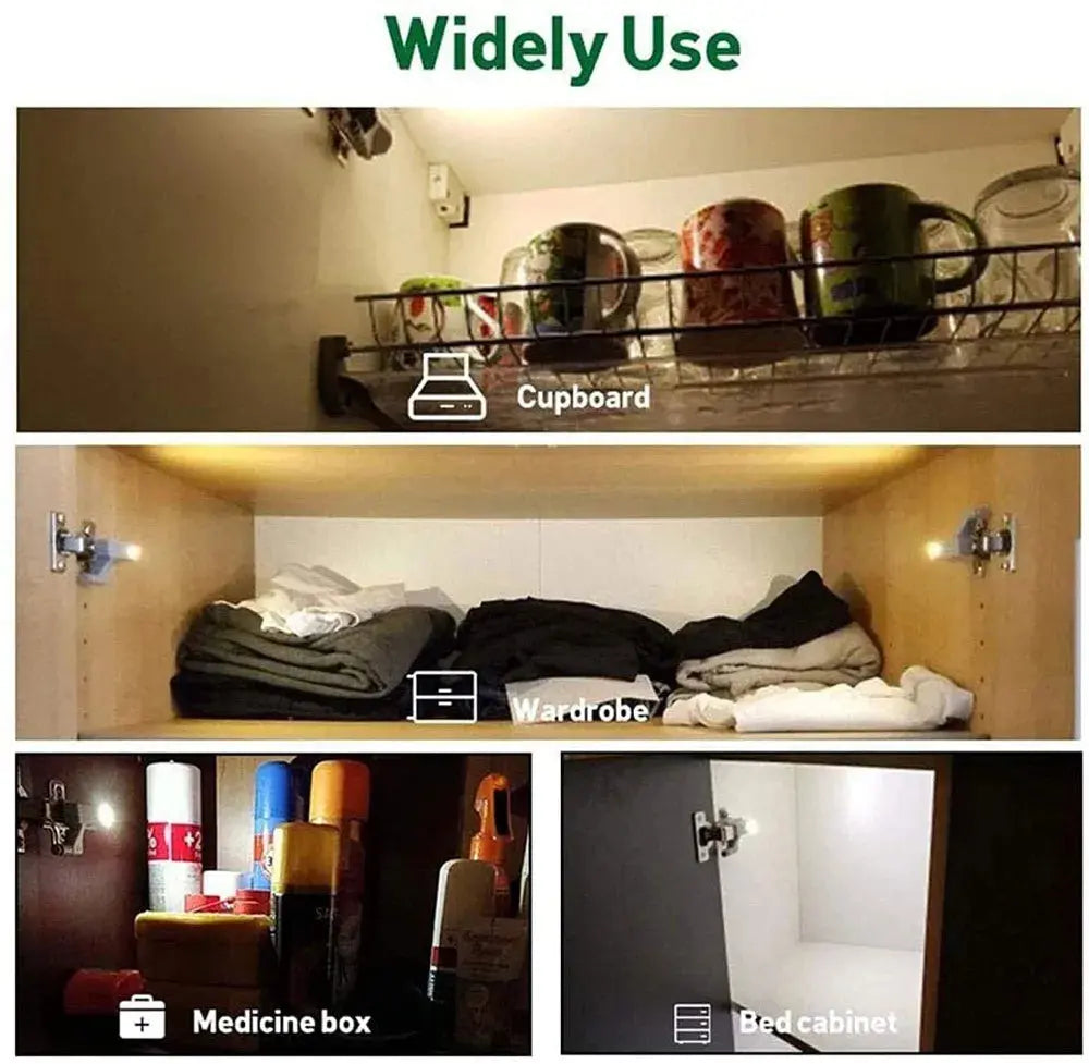 Cabinet Hinge LED Lights with Sensor – 1-20 Pack