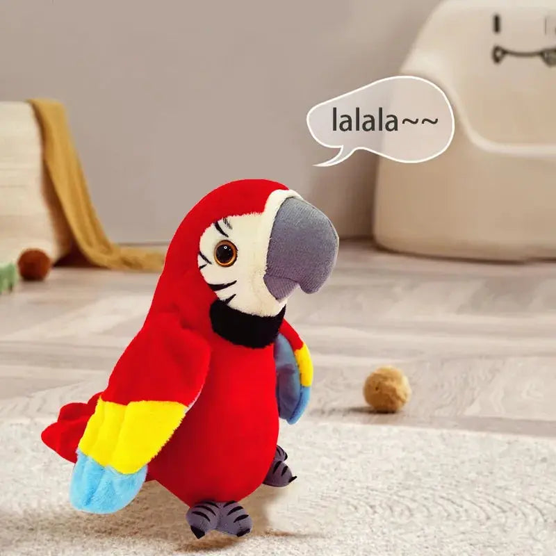 Talking Parrot Plush Toy – Repeats What You Say