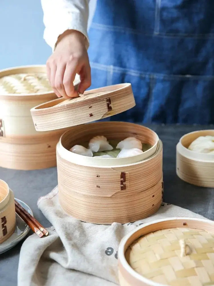 Mini Bamboo Steamer Basket for Dim Sum – view 2