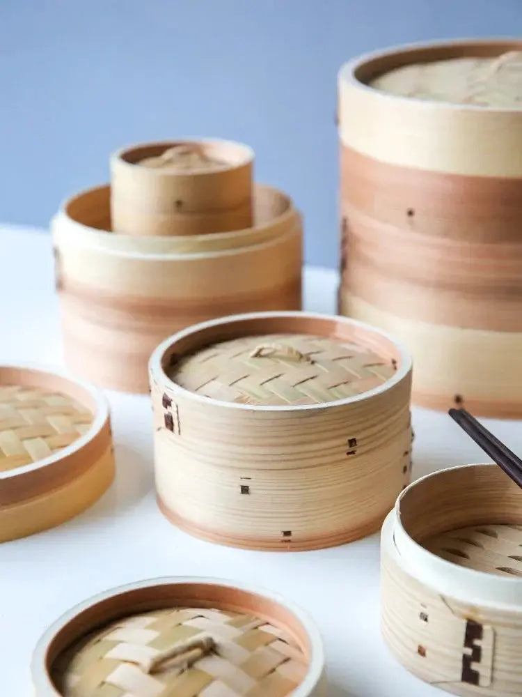 Mini Bamboo Steamer Basket for Dim Sum