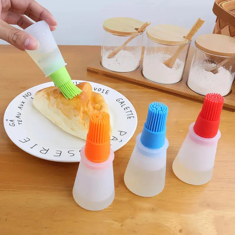 Silicone Oil Brush Bottle for Baking & BBQ – view 2
