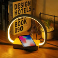 LED Bedside Lamp with Wireless Charger
