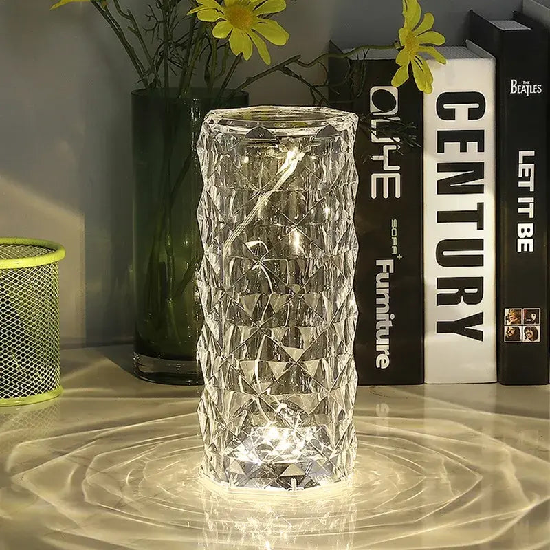 LED Crystal Table Lamp – Touch Control