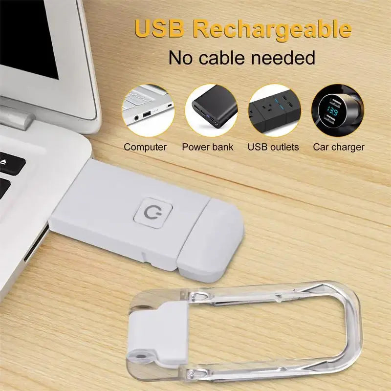 Rechargeable Clip-On Book Light for Reading – view 3