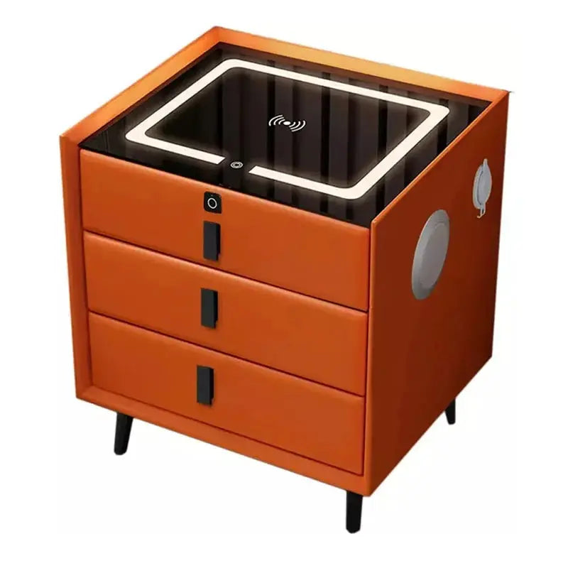Luxury Smart Wooden Nightstand with USB