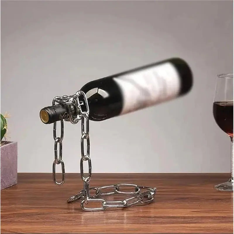 Floating Chain Wine Bottle Holder – view 3