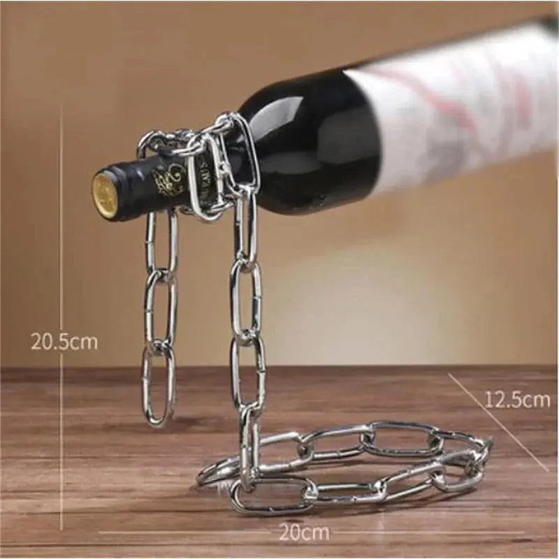 Floating Chain Wine Bottle Holder – view 4
