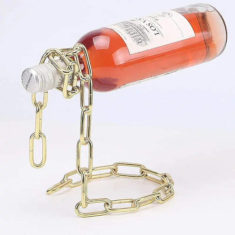 Floating Chain Wine Bottle Holder – view 2
