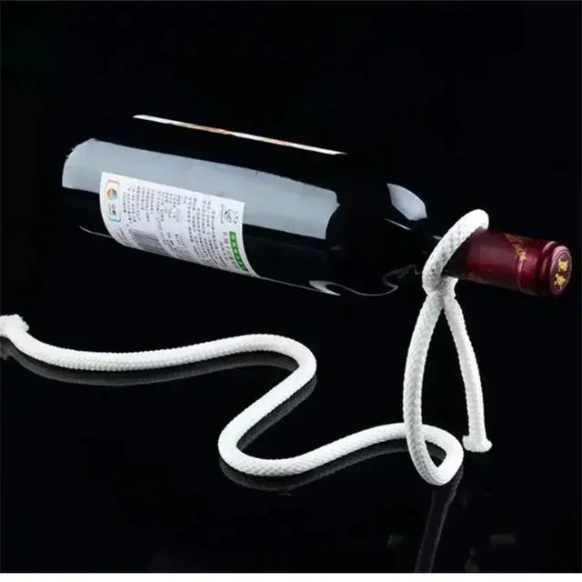 Magical Suspension Iron Chain Wine Racks One Bottle Wine Display Rack Stand Holder Kitchen Dining Room Cellar Bar Tabletop Decor
