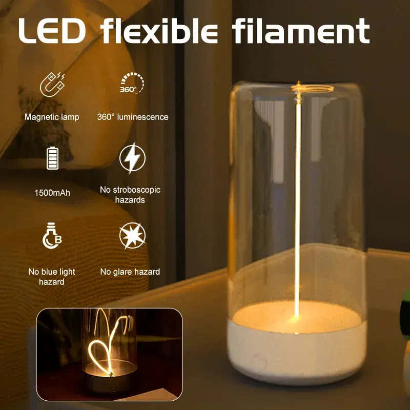 Magnetic Rechargeable LED Desk Lamp – view 2