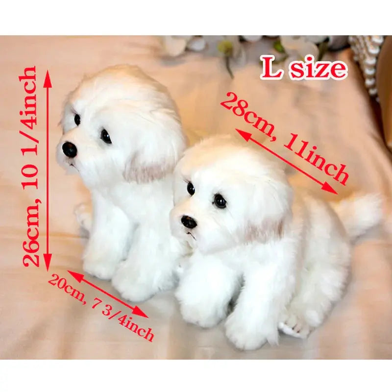 Maltese Puppy Plush Toy – Realistic Stuffed Dog – view 4