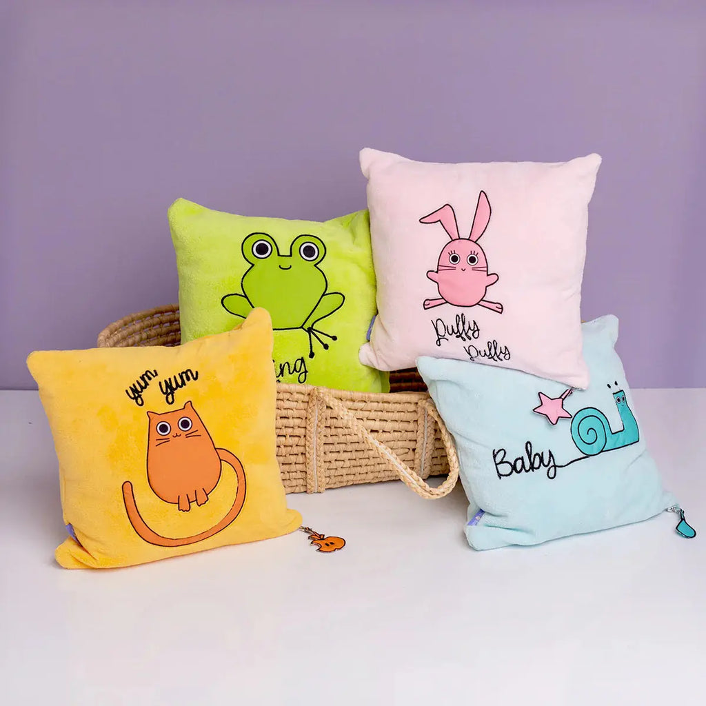 Milk&Moo Cacha Frog Baby Pillow – Turkish Cotton – view 2