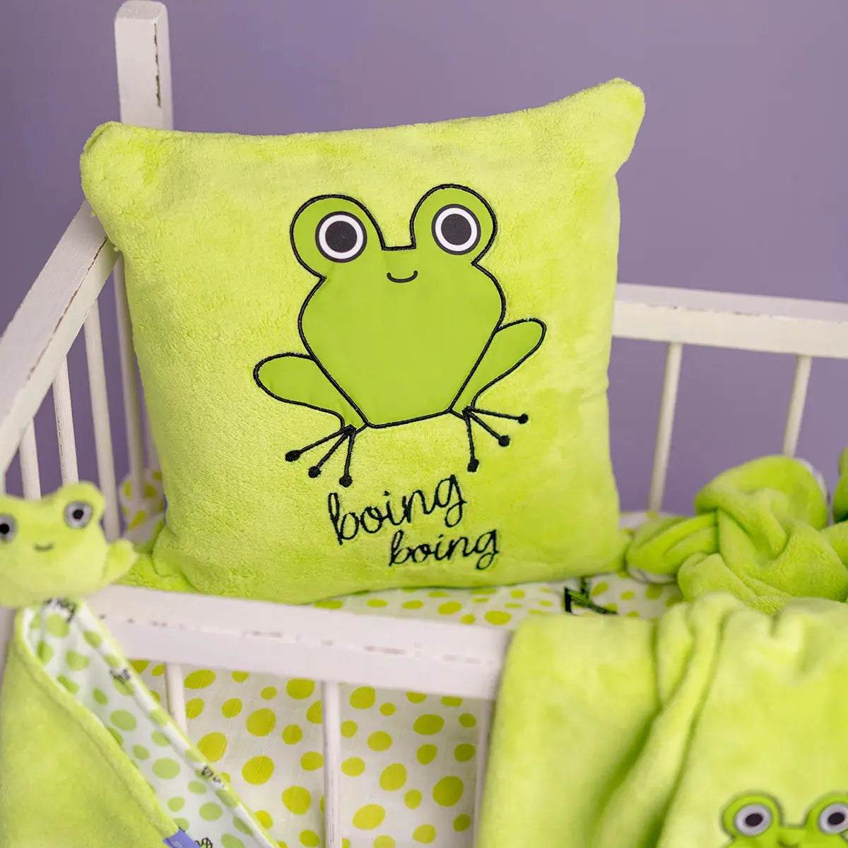 Milk&Moo Cacha Frog Baby Pillow – Turkish Cotton