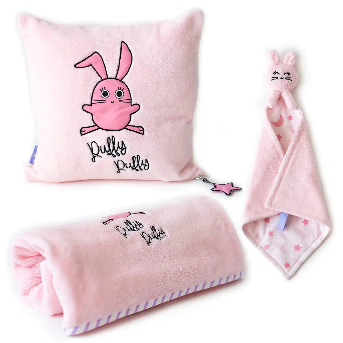 Milk&Moo Chancin Baby Blanket, Pillow & Lovey Set