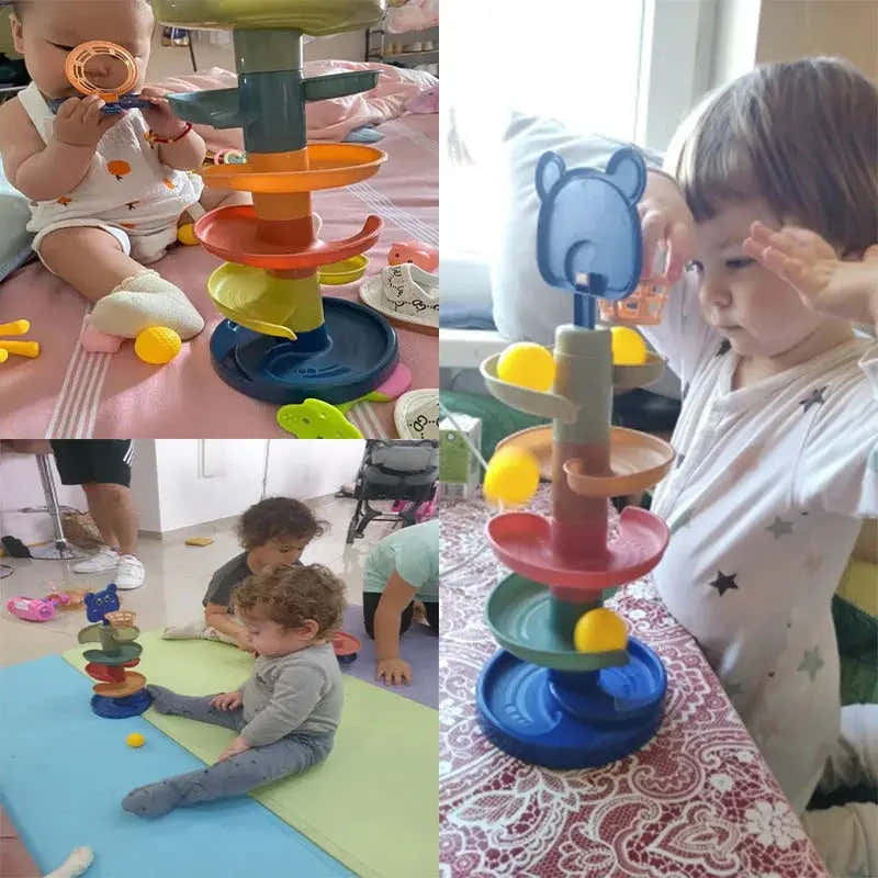 Montessori Rolling Ball Tower for Babies – view 2