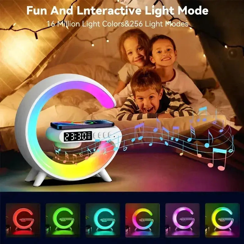 3-in-1 Wireless Charger with Speaker & RGB Light – view 3