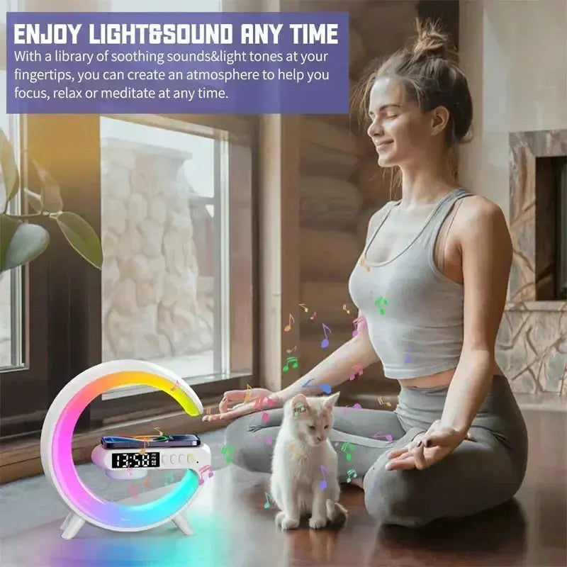 3-in-1 Wireless Charger with Speaker & RGB Light – view 4