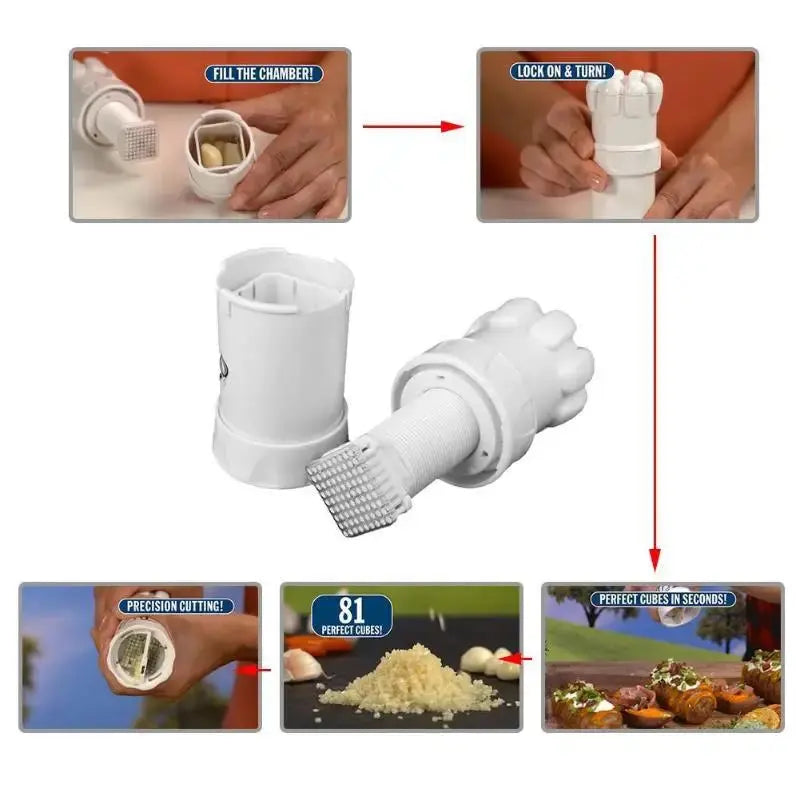 Garlic Chopper Wheel – Rolling Garlic Mincer – view 2