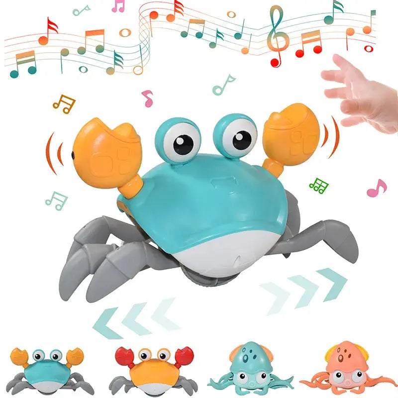 Crawling Crab Toy with Music & Sensors