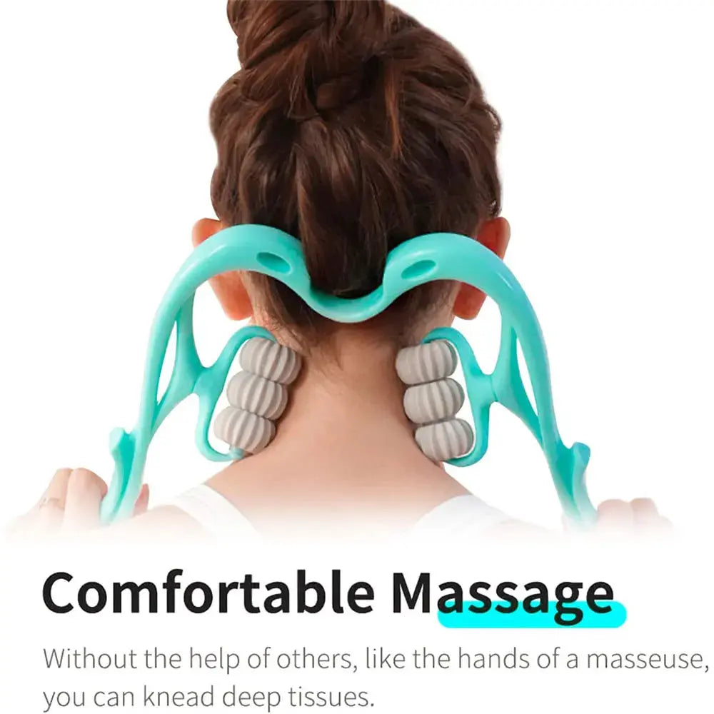 Handheld Neck Massager Roller with 6 Balls – view 2