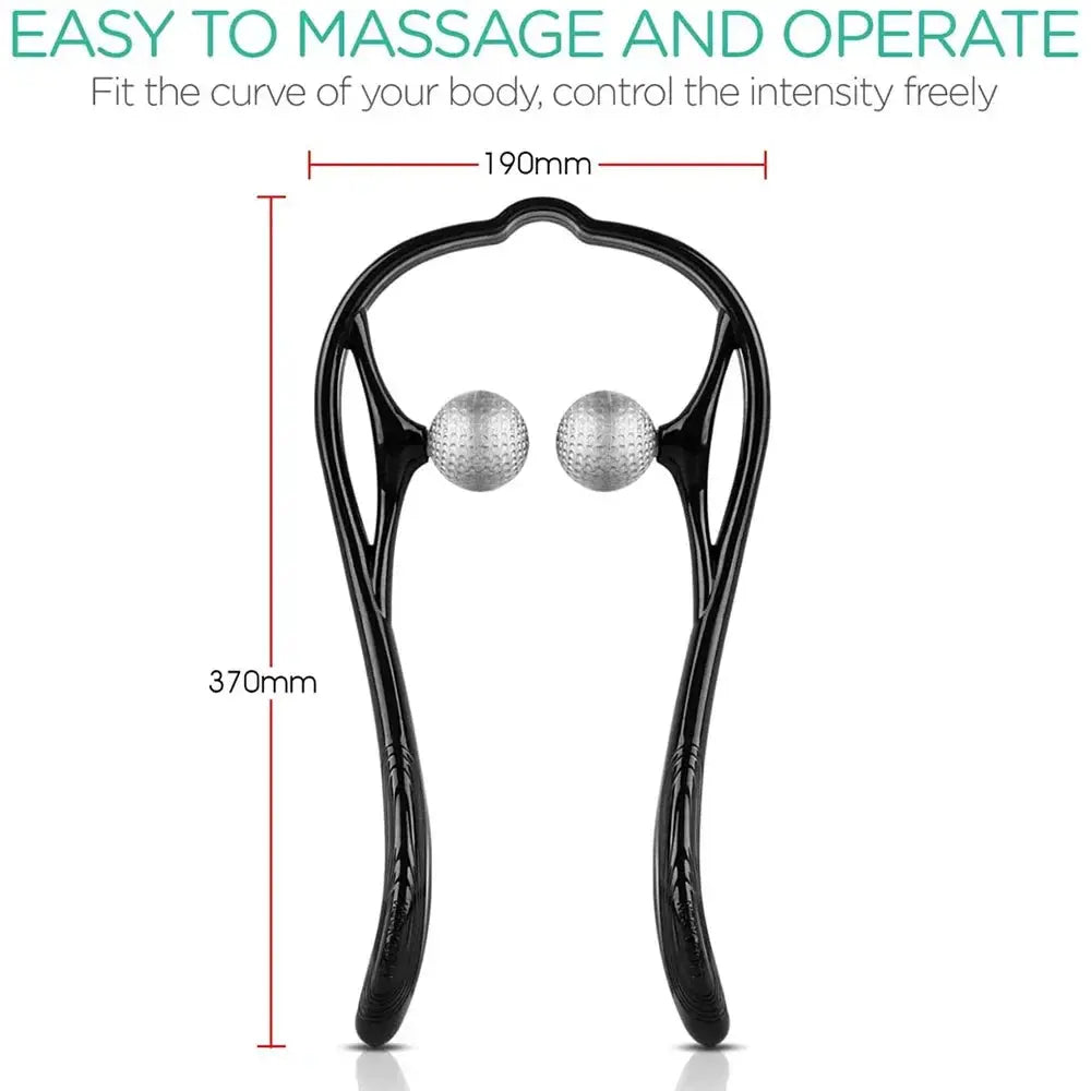 Neck Massager Roller Handheld Massager with 6 Balls Massage Point 