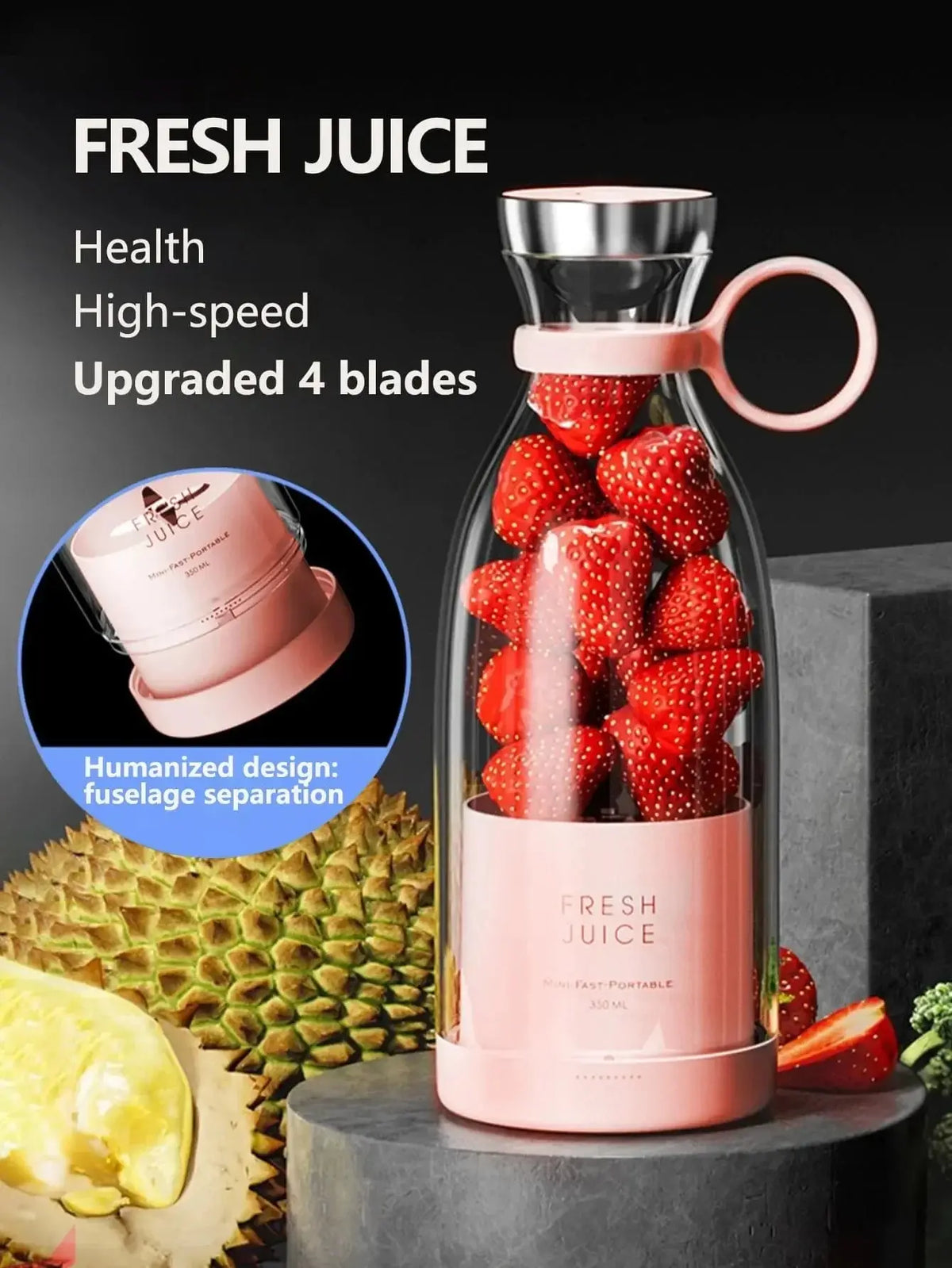 Portable Blender 350ml – USB Rechargeable