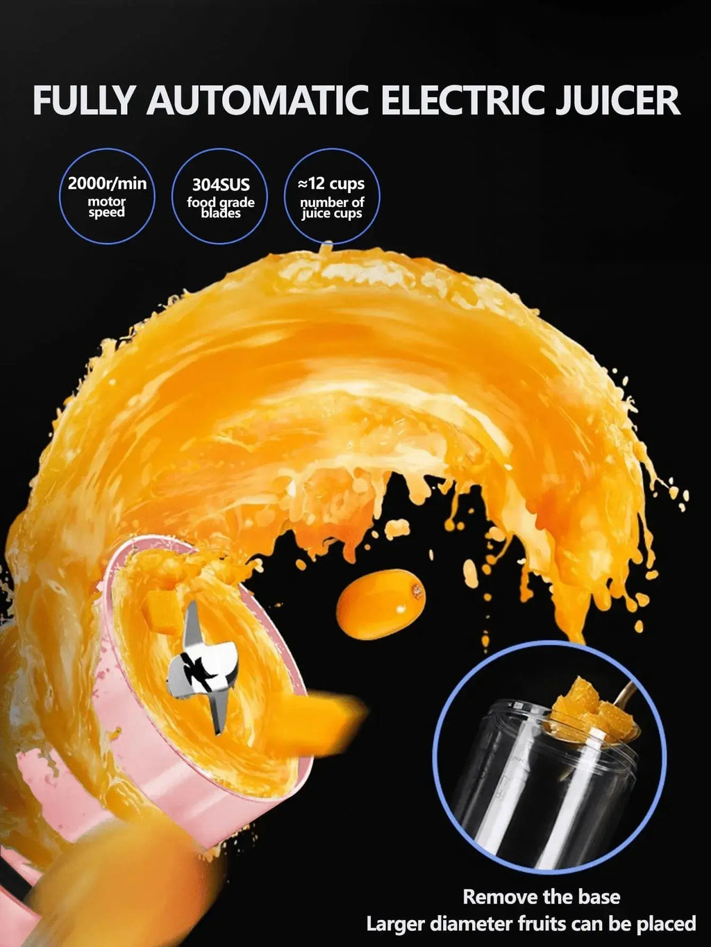 Portable Blender 350ml – USB Rechargeable – view 3